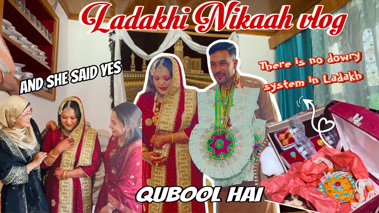 And she said Qubool Hai 💕Cousins Nikah ✨No Dowry system in Ladakh #ladakhiyoutuber