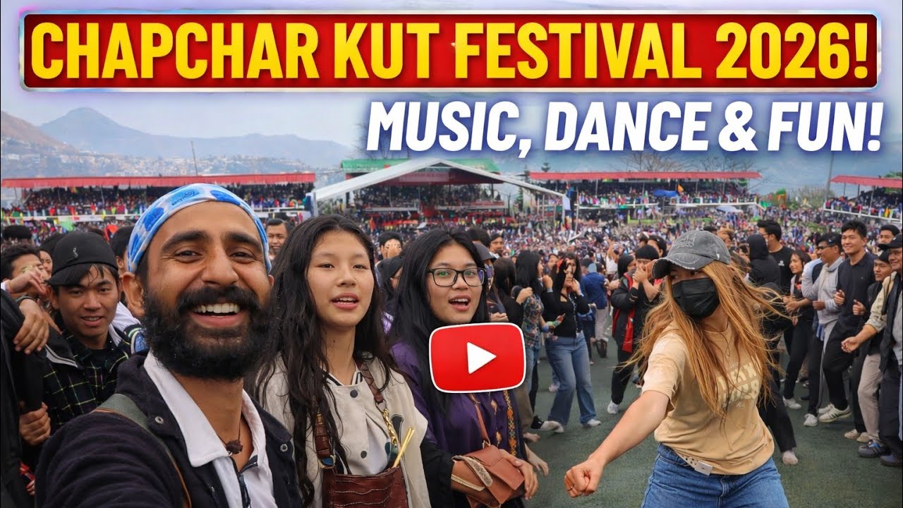 CHAPCHARKUT FESTIVAL VIBES | Crazy Dance With Mizo Girls 😍 Aizawl Mizoram Culture