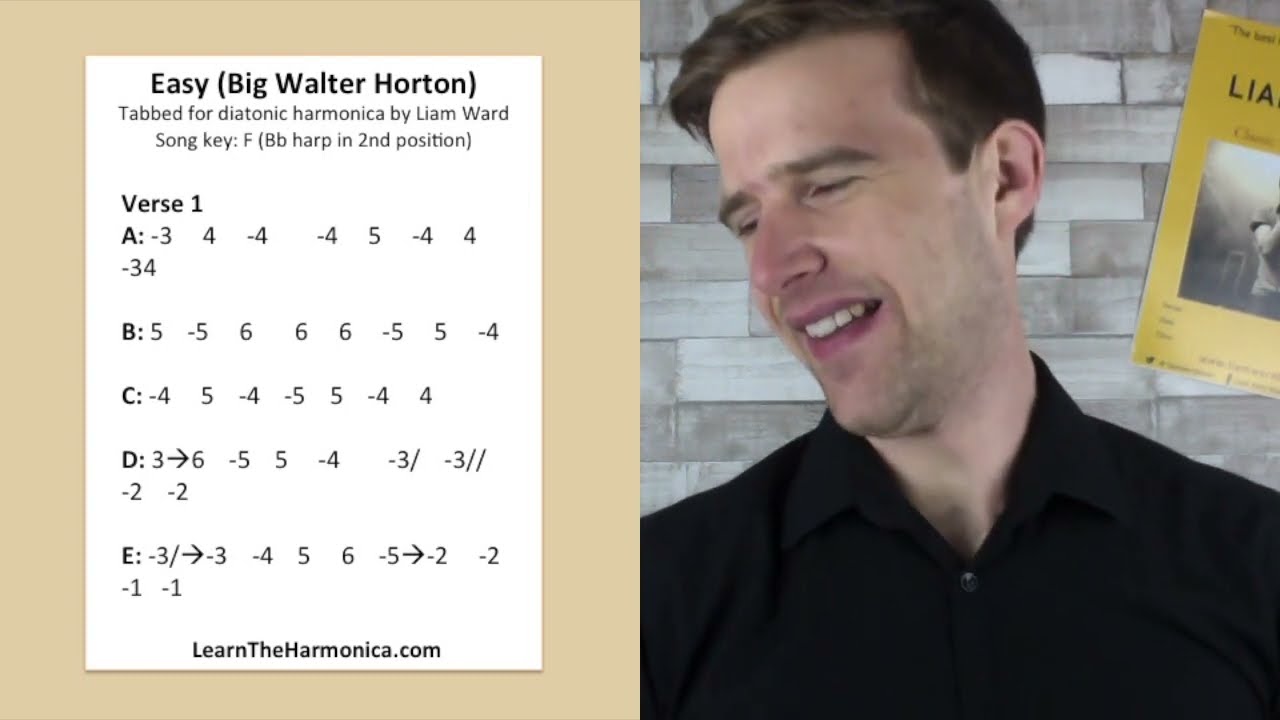 Easy by Big Walter Horton: blues harmonica lesson with Liam Ward (Part 1)