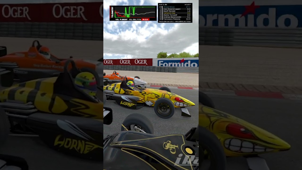 MASSIVE CRASH in iRacing Skip Barber...