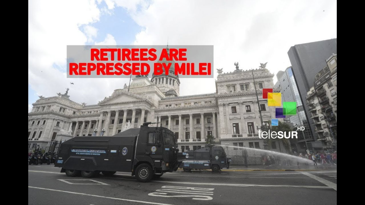 #Live |&nbsp;Milei's forces repress retirees' demonstration in Buenos Aires