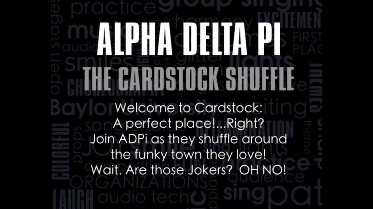 Baylor ADPi Sing Act - 