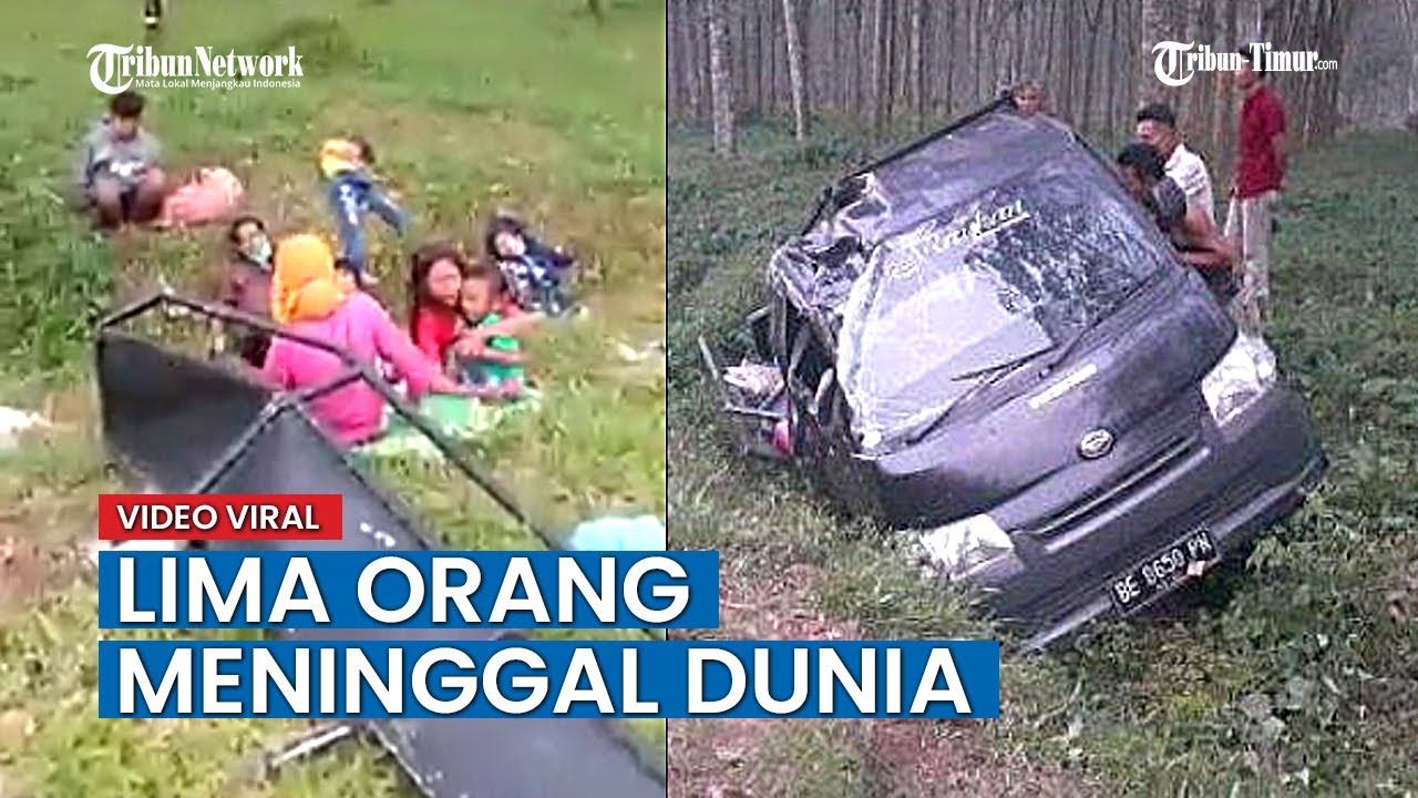 Pecah Ban Belakang, Pikap di Tanjung Bintang Oleng Lalu Terbalik, Sekeluarga Tewas
