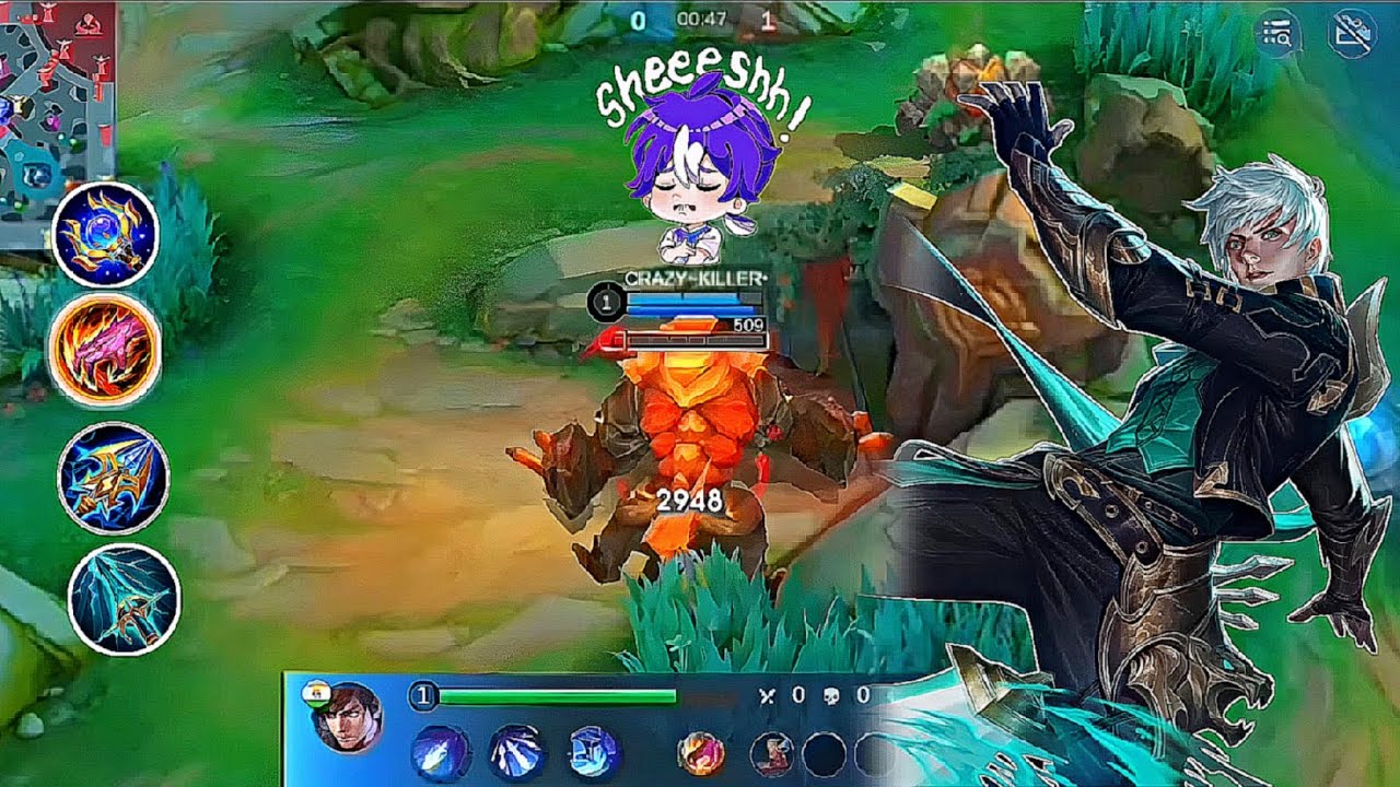 GLOBAL GUSION GAMEPLAY 🔥17KILL🔥 NEW COMBO IN  MOBA LEGENDS 5V5 #gameing