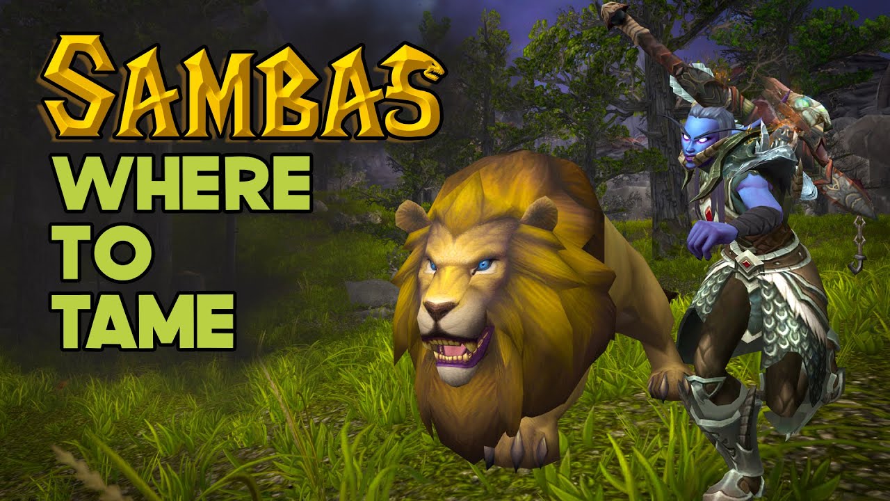 Where to Tame SAMBAS | Rare Lion Hunter Pet | World of Warcraft Cataclysm | Hunter Pet Taming Guide