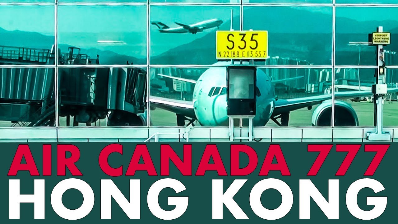 Piloting the AIR CANADA 777 out of HONG KONG