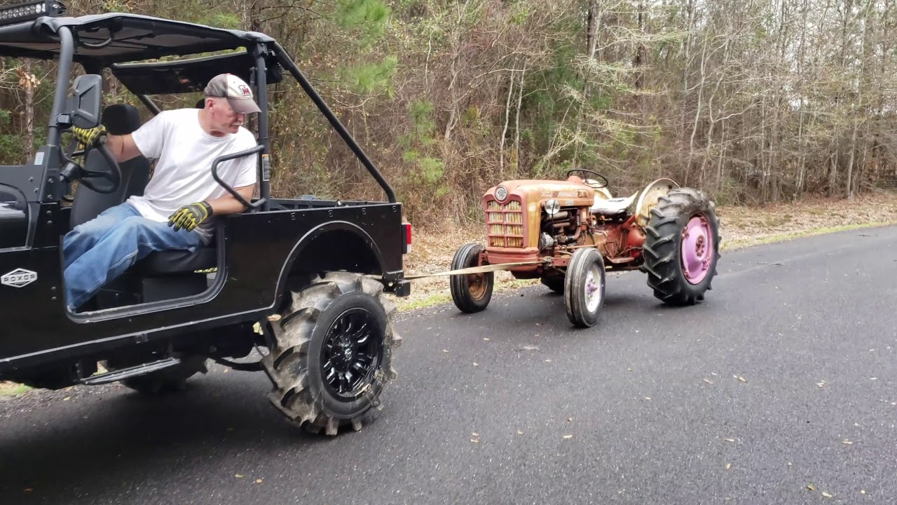 Using the Roxor to free up a tractor brake and clutch!