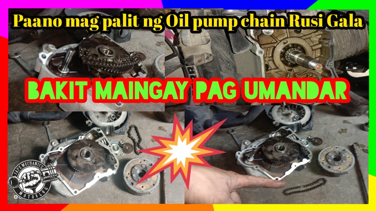 Rusi Gala125 | #Bakit Maingay??? | Paano magpalit ng Oil pump chain | #KuntingKaalaman[Part1]