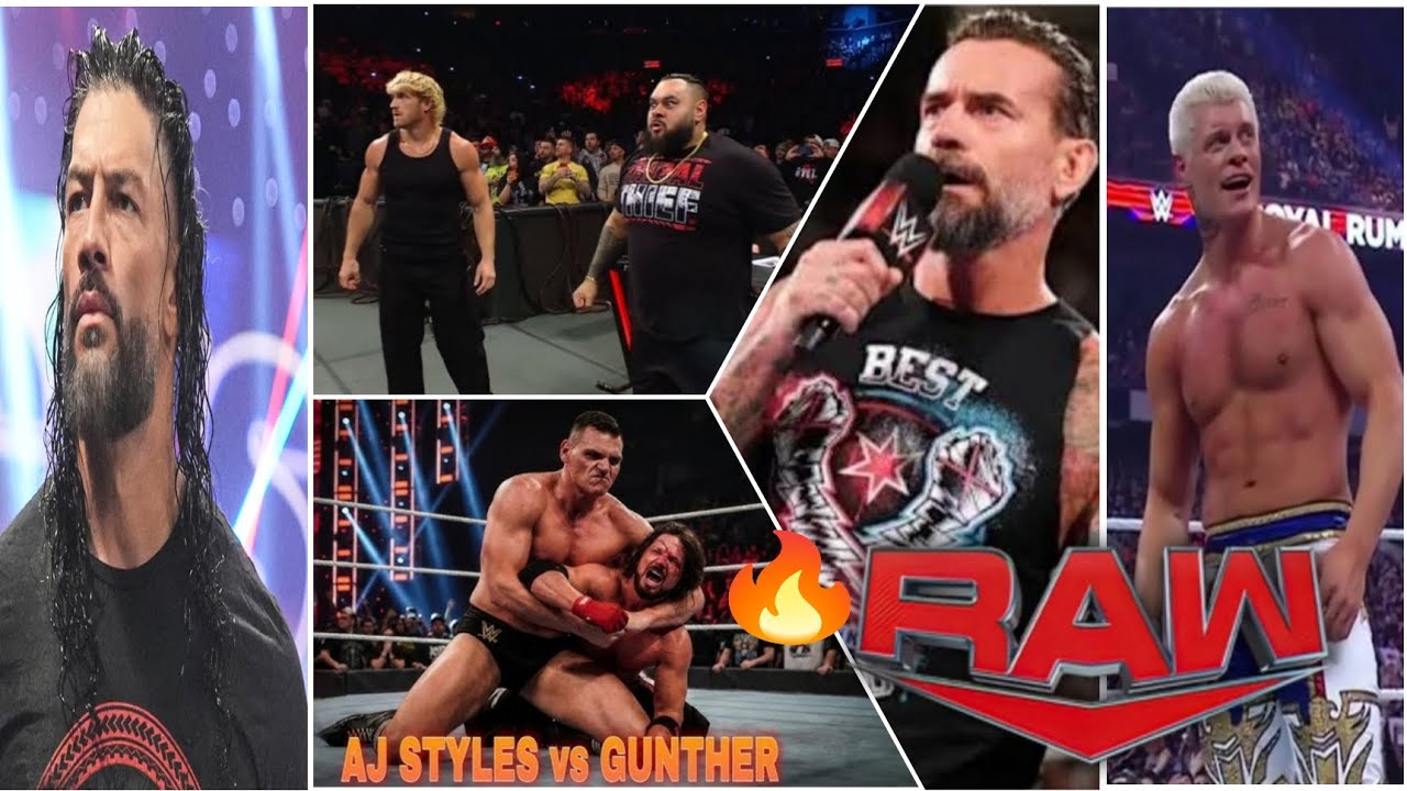 WWE RAW Highlights Today 12 January 2026 🔥 AJ Styles vs Gunther | Roman Reigns attack CM Punk 🤯
