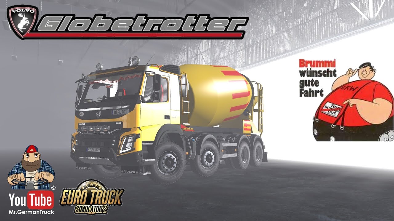 [ETS2 v1.36] Volvo FMX Kipper, Cement Mixer & Winter Addon + Ownable Trailer *Best Mod*