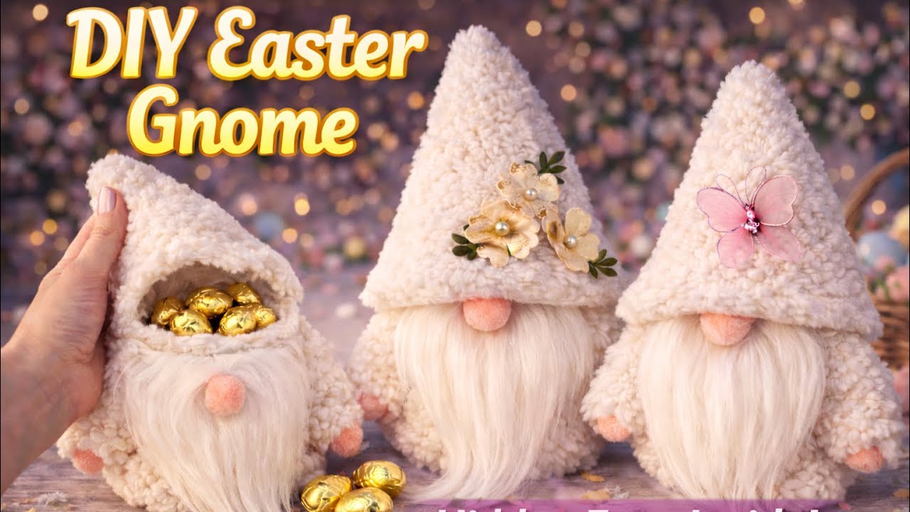 Easter Gnome DIY 🐣 | Sew a Spring Gnome with Secret Eggs | Step-by-Step Tutorial