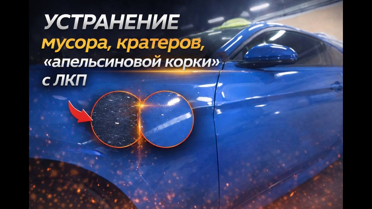 Устранение мусора, кратеров,апельсиновой коры...