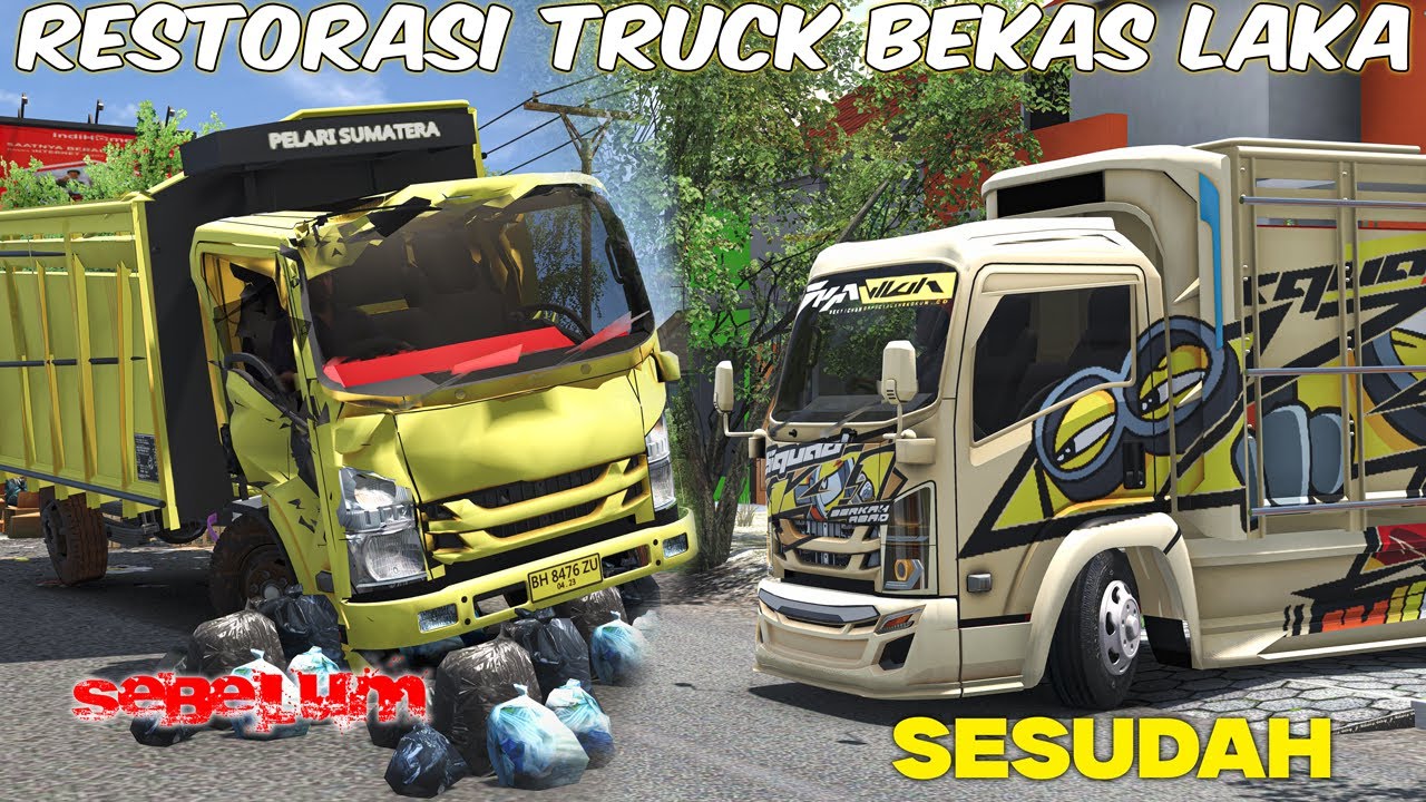 Beli Bangkai Truck Bekas Laka Ter Bengkalai.