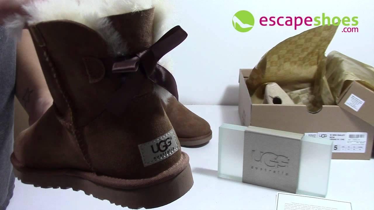 UGG Australia Mini Bailey Bow Chestnut 1005062 CHEC