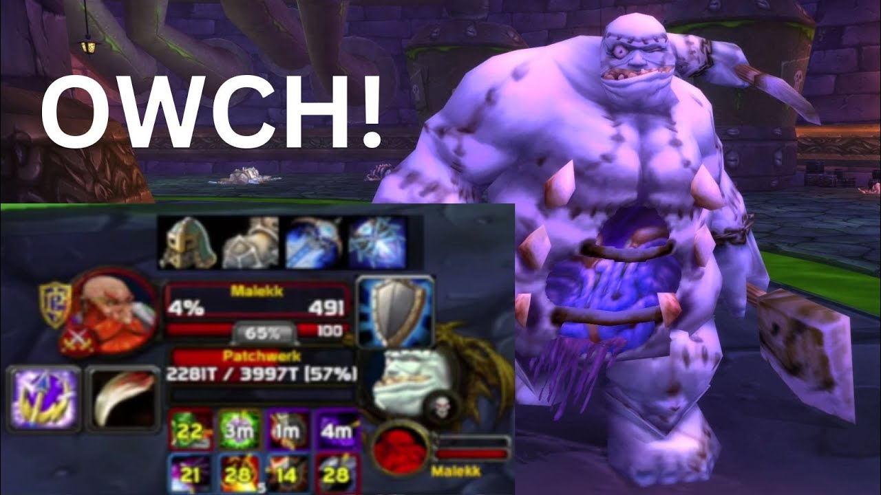 Naxx Speedrun: Tanking Patchwerk with 2 Tanks is NOT for the Faint of Heart!