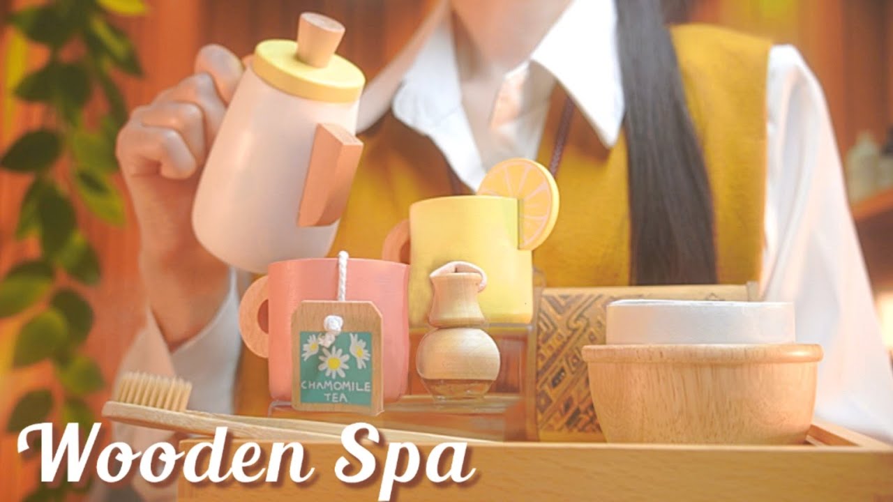 ASMR 나무 스파Wooden Spa 스킨케어 마사지/한국어Roleplay Personal Attention