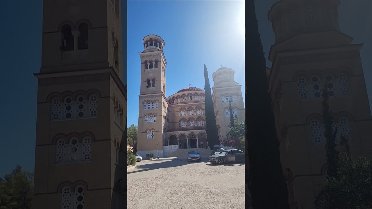 Monastery of Saint Nektarios in Aegina, Greece