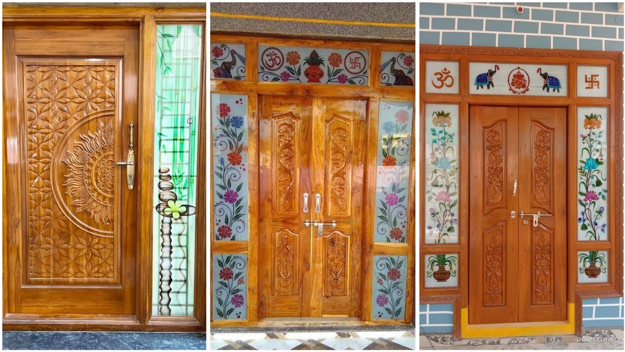 Новейшие коллекции входных дверей из тикового дерева в 2025 году || Идеи дизайна входных дверей |...