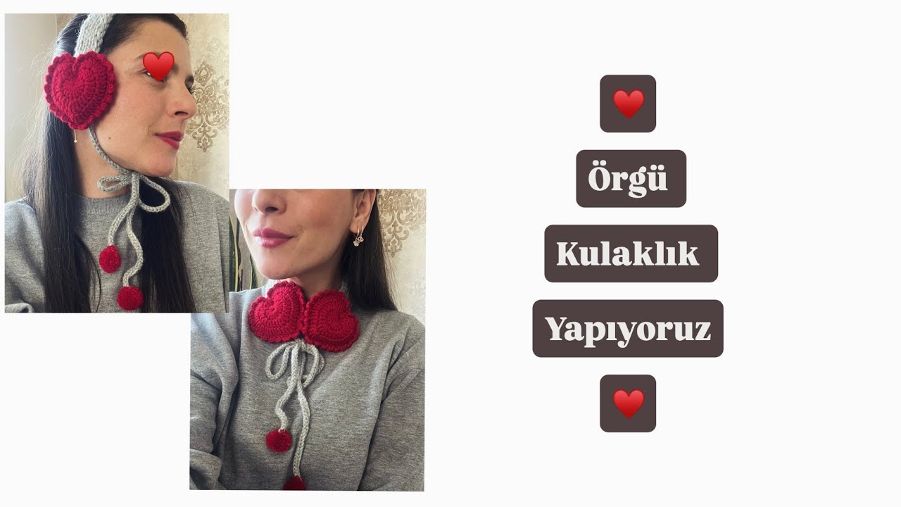 Örgü Kulaklık Yapımı ♥️