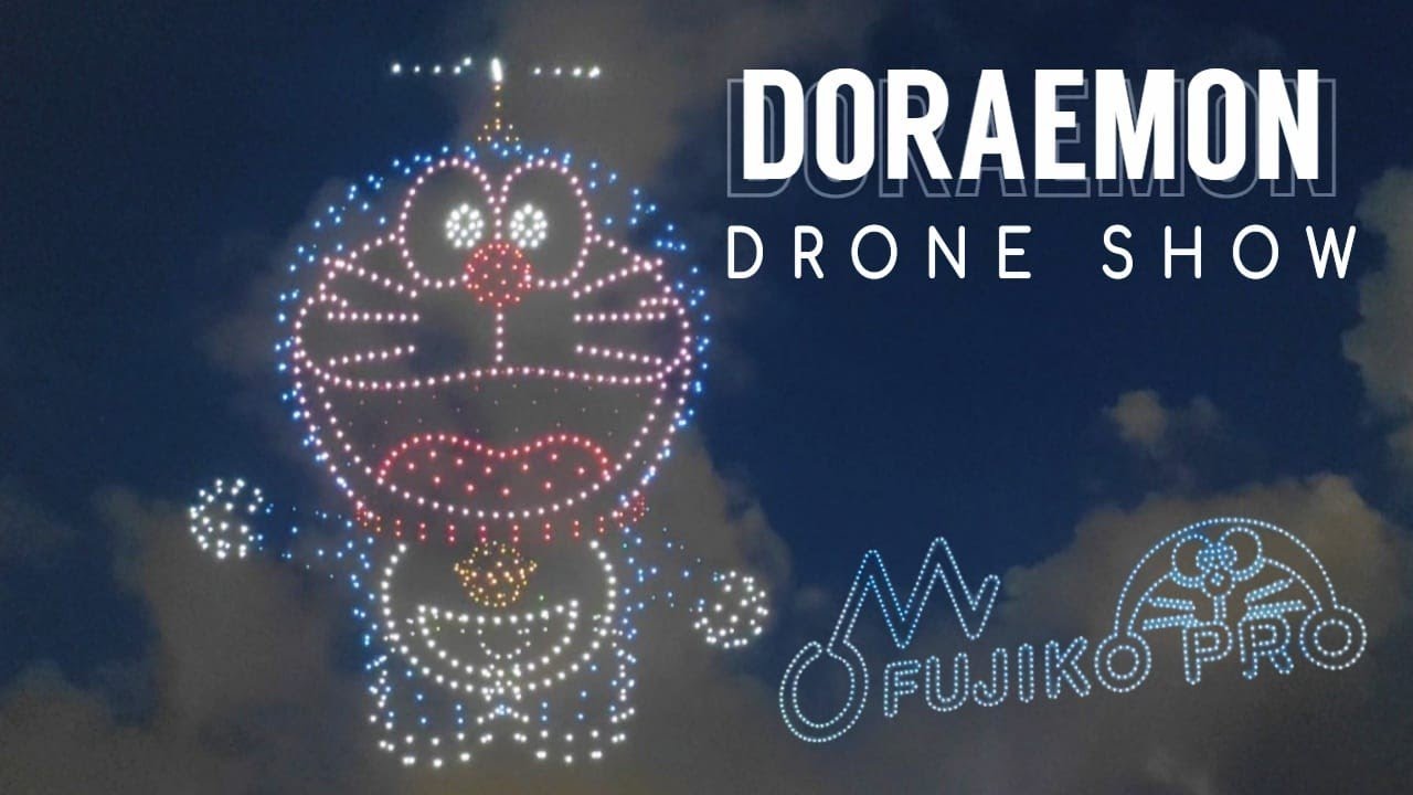 AMAZING DORAEMON DRONE SHOW  PERTUNJUKAN DRONE TERBAIK DI HONG KONG