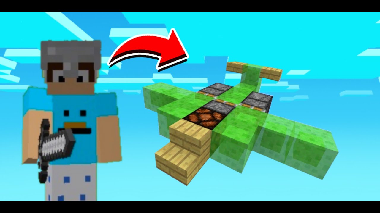 Como fazer um avião que fuciona no Minecraft (sem mod)
