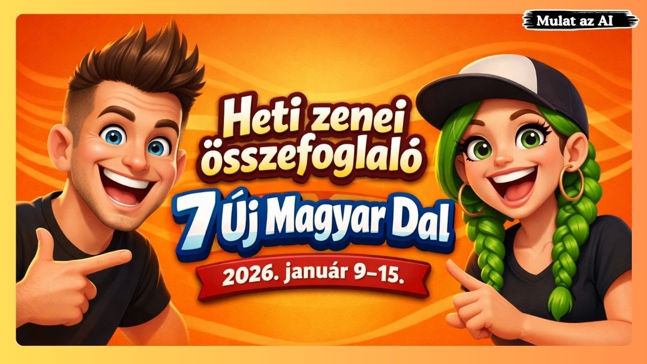 Heti zenei összefoglaló – 7 új magyar dal (2026. január 9–15.) @MulatazAIEnglish   🎵