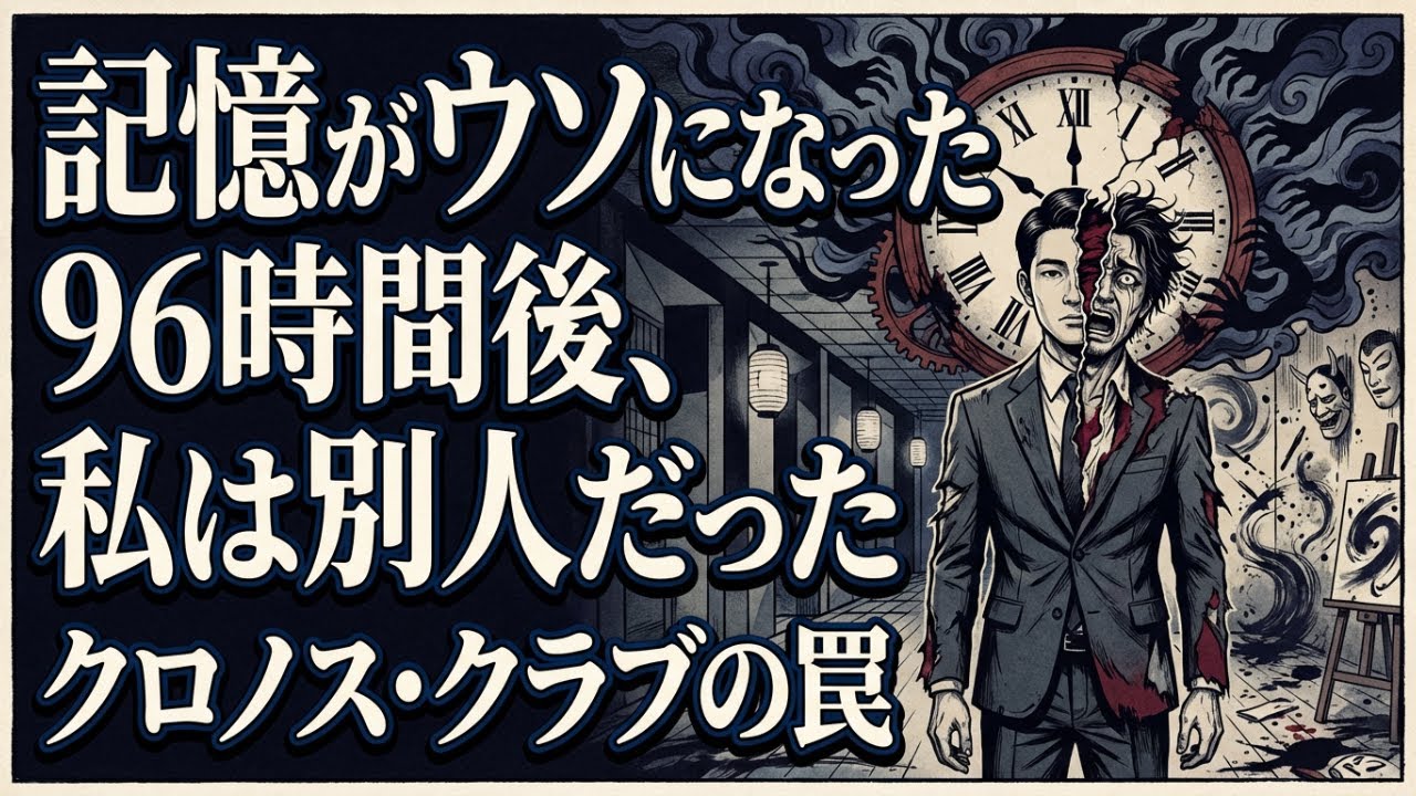 【96時間後、私は別人になった】記憶改造の罠『クロノス・クラブ』～絶対に気づけない真実～