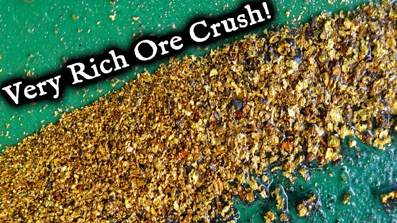 Very rich gold ore crushed and processed.  Nice surprise!