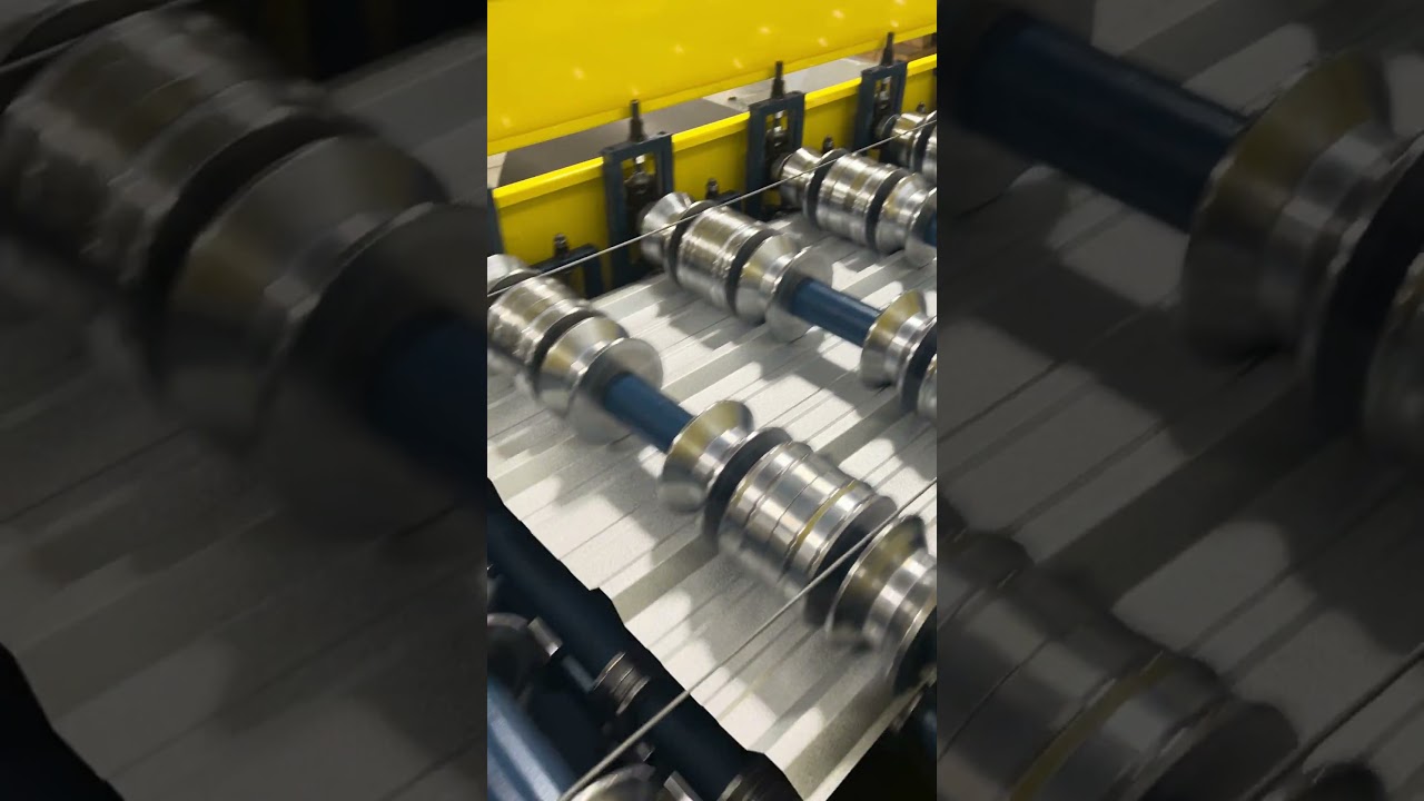 Nothing like the sound of the rollformer in the morning 😌 #rollformer #rollforming #machine #steel