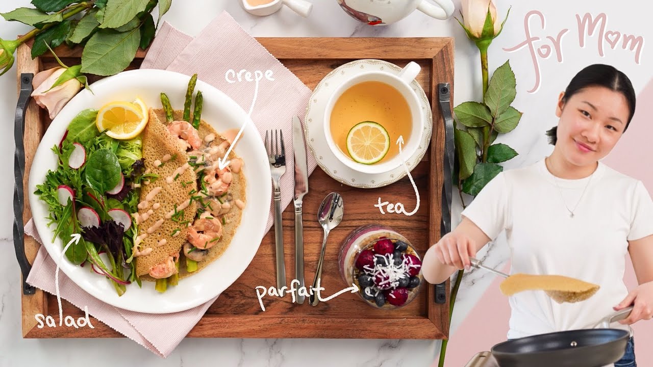 3-course Mother's Day Brunch (crepes & salad, chia seed parfait & tea)│母亲节早午餐
