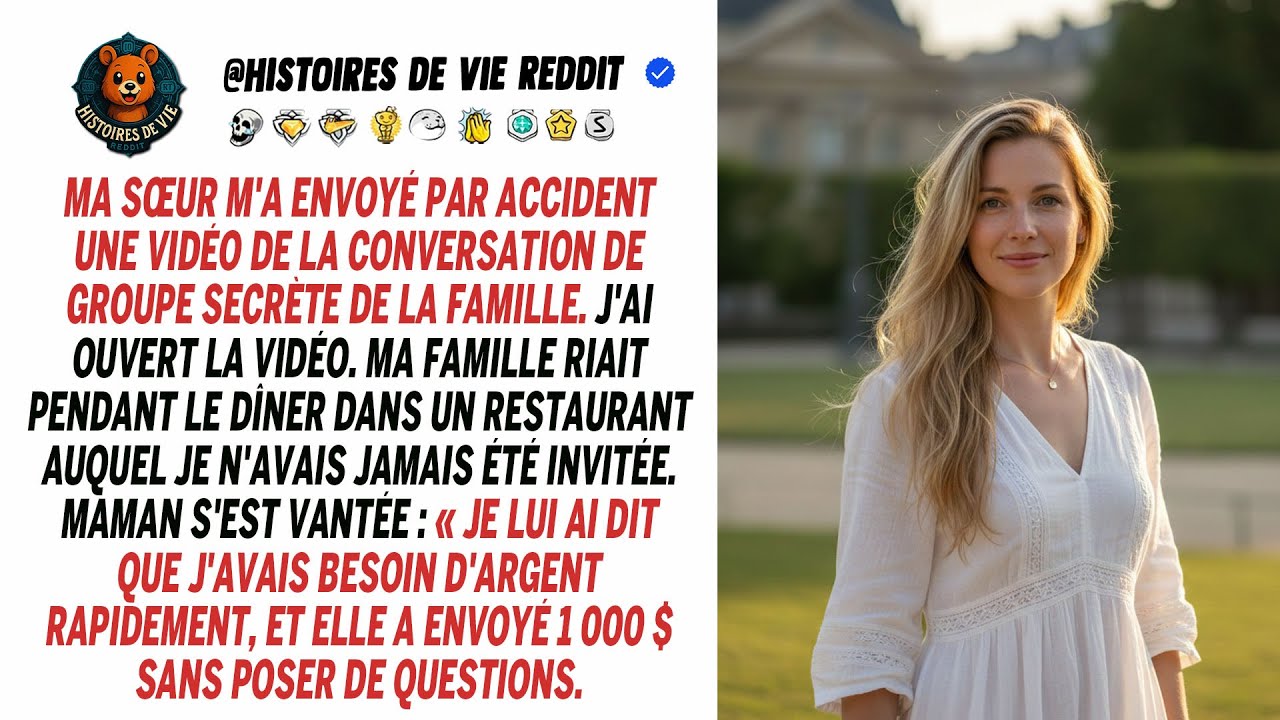 Ma sœur m'a envoyé par erreur une vidéo de leur groupe secret. J'ai tout découvert…