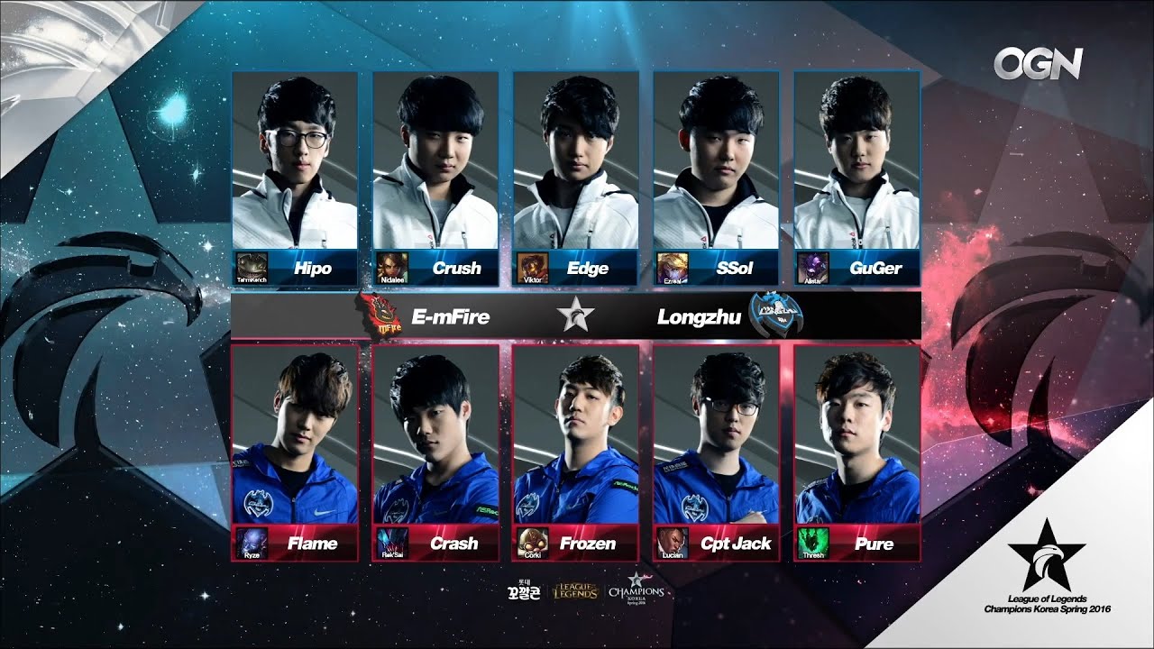EMF vs LZ Game 1 Highlights - E-MFIRE vs LONGZHU GAMING - LCK Week 4 - SPRING 2016