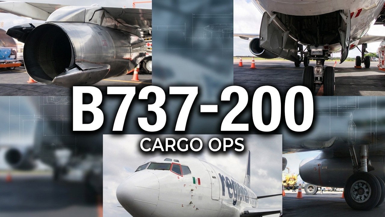 Regional Cargo - Boeing 737-200 (2T4C/Adv) Arrival-Walk Around-PushBack-Engines StartUp-TakeOff