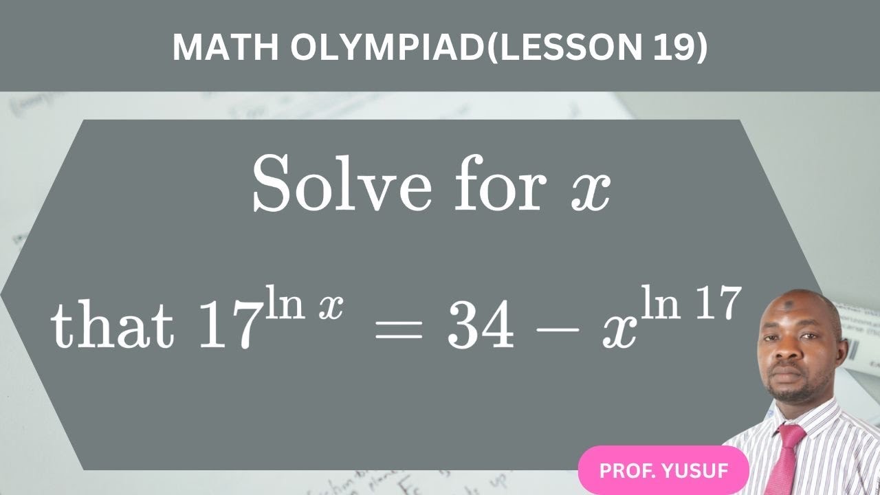 MATH OLYMPIAD CHALLENGE: Crack the code of Olympiad Logs and exponential equation!