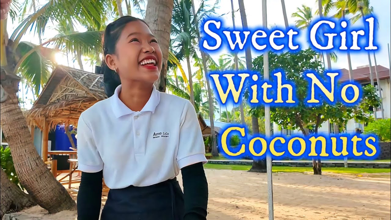 So Cute Girl Had 'No Coconuts' Lamai Center To Beach Walk. Samui Thailand