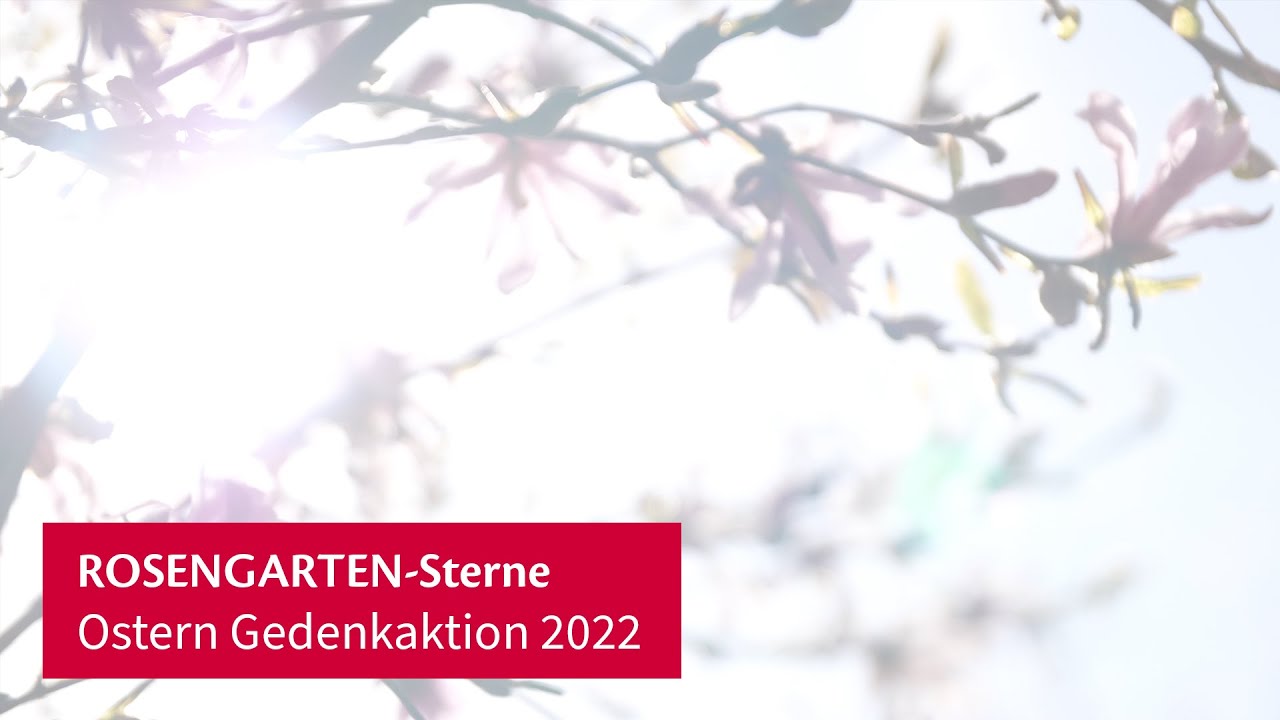 ROSENGARTEN-Sterne - Ostern Gedenkaktion 2022