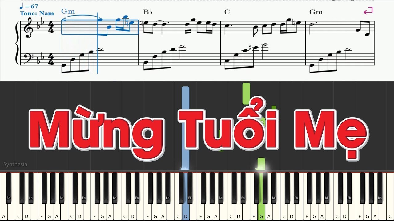 Mừng Tuổi Mẹ Piano | Piano Tutorial | Piano Nhạc Xuân