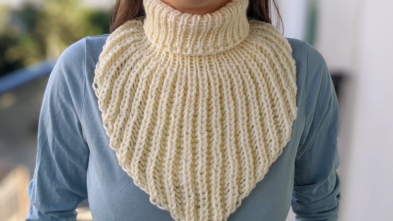 Knit Ribbed Dickey (Neck Warmer)