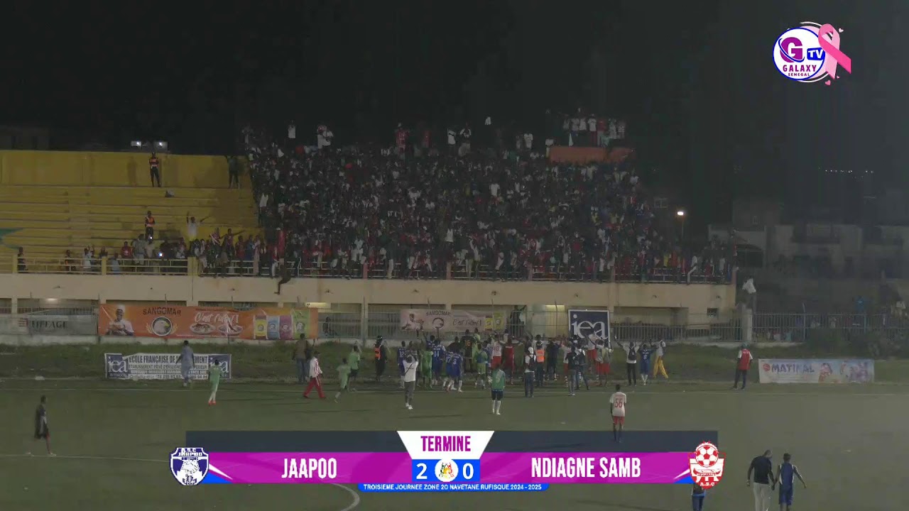 🔴DIRECT: JAAPOO vs NDIAGNE SAMB 3ème JOURNÉE ZONE 2C ODCAV DE RUFISQUE.