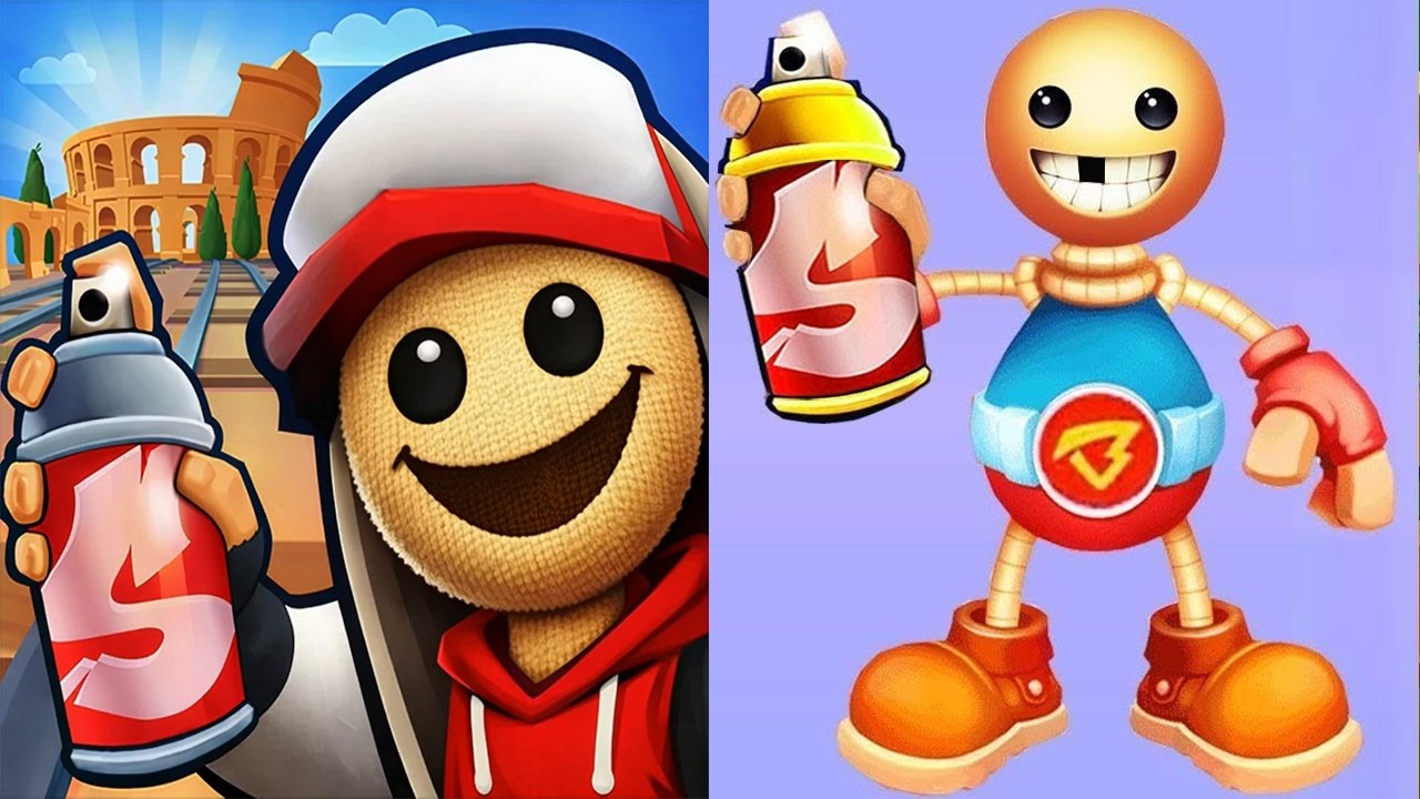 Subway Surfers Rome 2026 Sunny vs Subway Kick the Buddy Run Gameplay HD