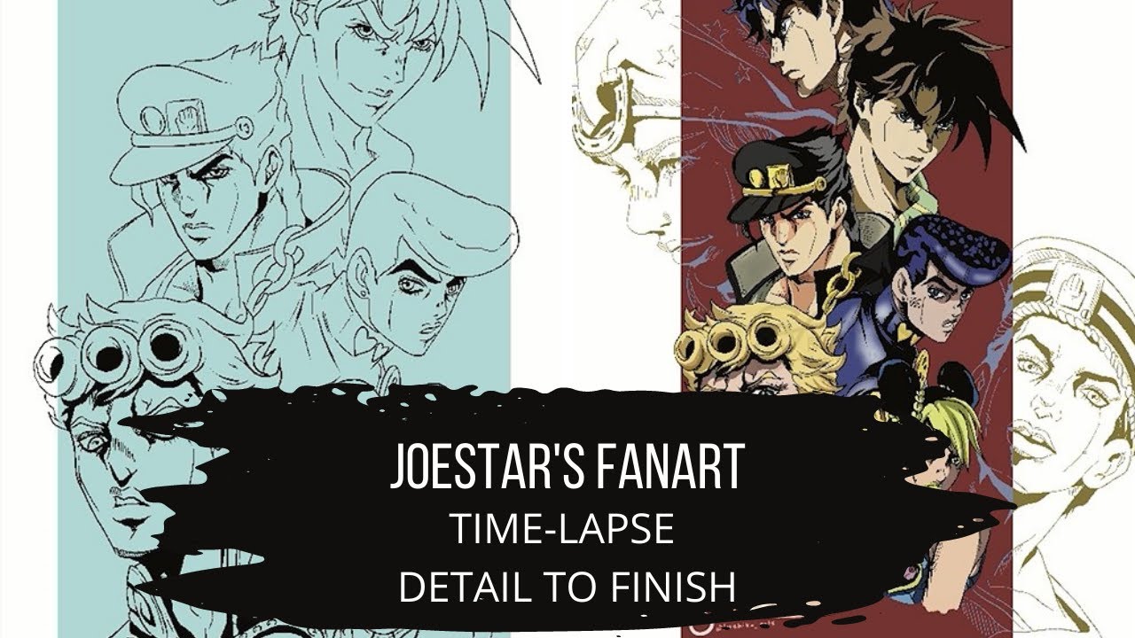 Joestar's Fanart | Jojo's Bizarre Adventure Fanart | Anime Fanart | Procreate Time-lapse | JJBA