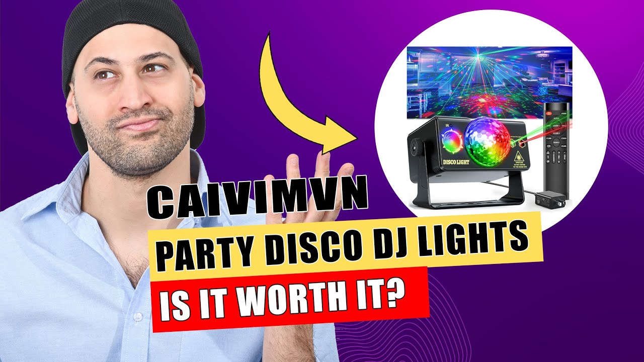 Party Lights Dj Disco Ball Light, LED Stage Strobe Lights Sound Activated with Remote Control