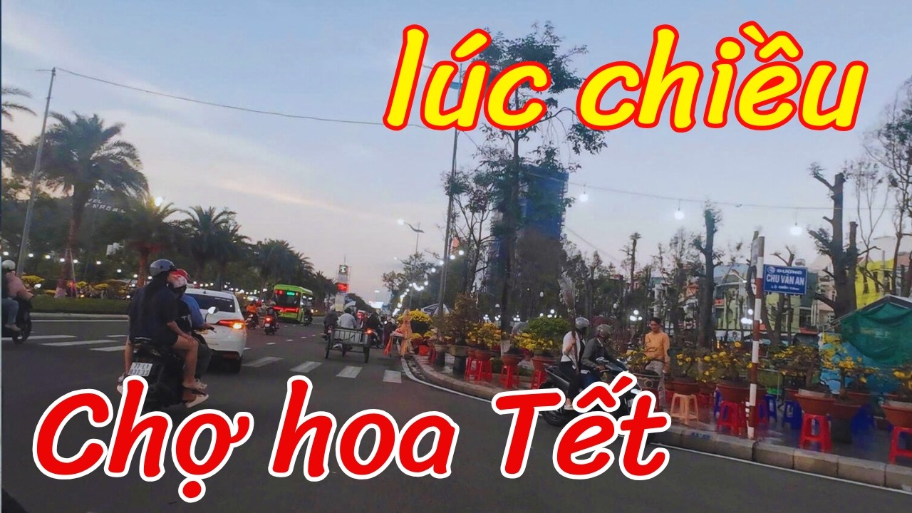 Chiều đi dạo chợ hoa Tết 25 tháng Chạp #tet
