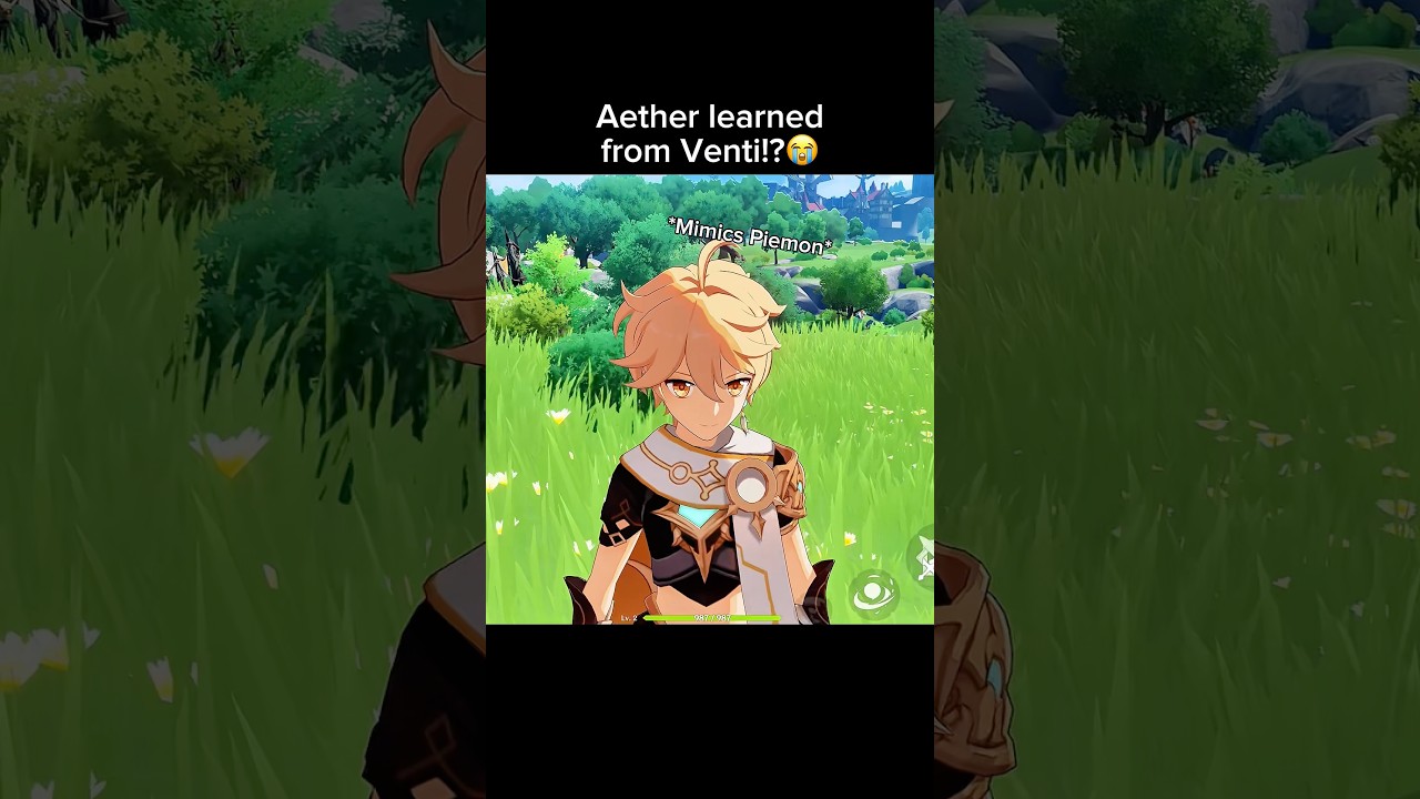 Venti 🤝 Aether #venti #aether #paimon #lumine #diluc #itto #arlecchino #genshin #genshinimpact