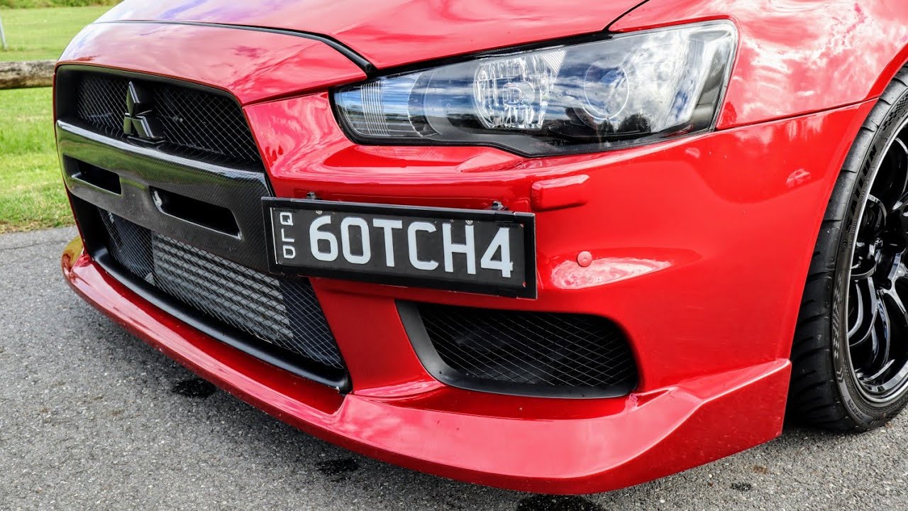 Evo X Carbon Fiber Grille Install