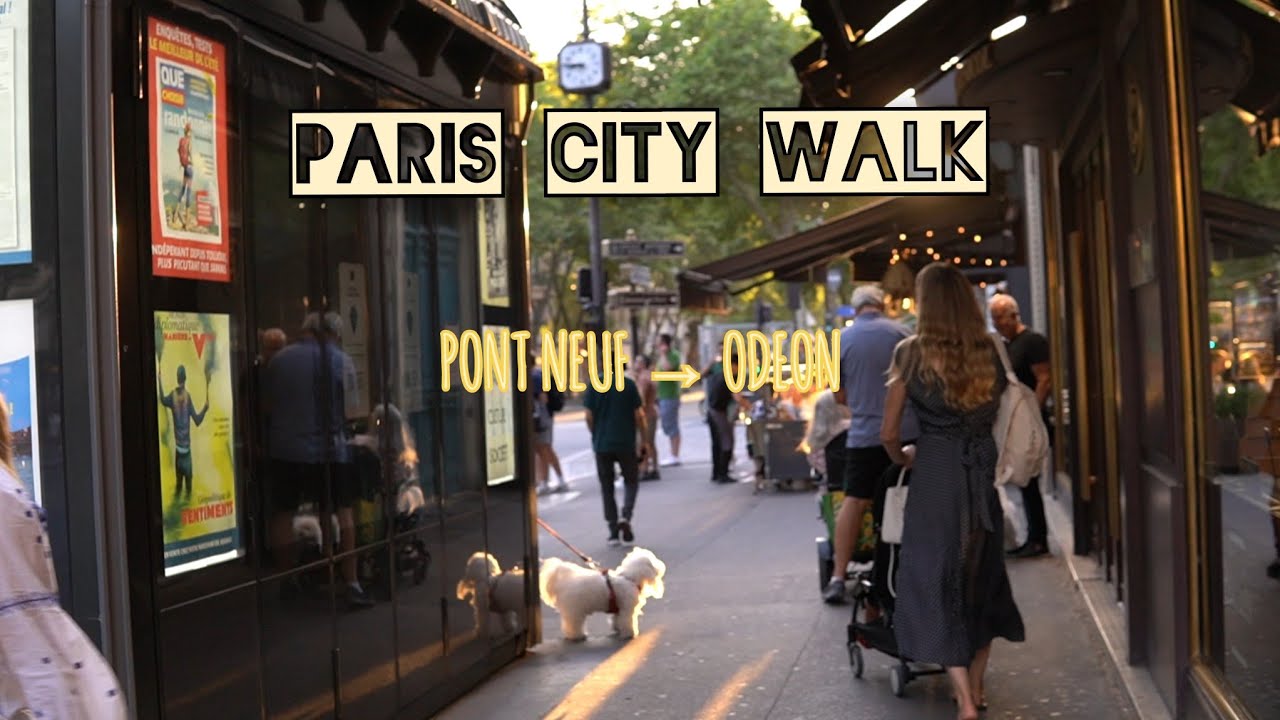 Paris 🇨🇵 [Raw] Pont Neuf → Odéon -  Walking Tour 