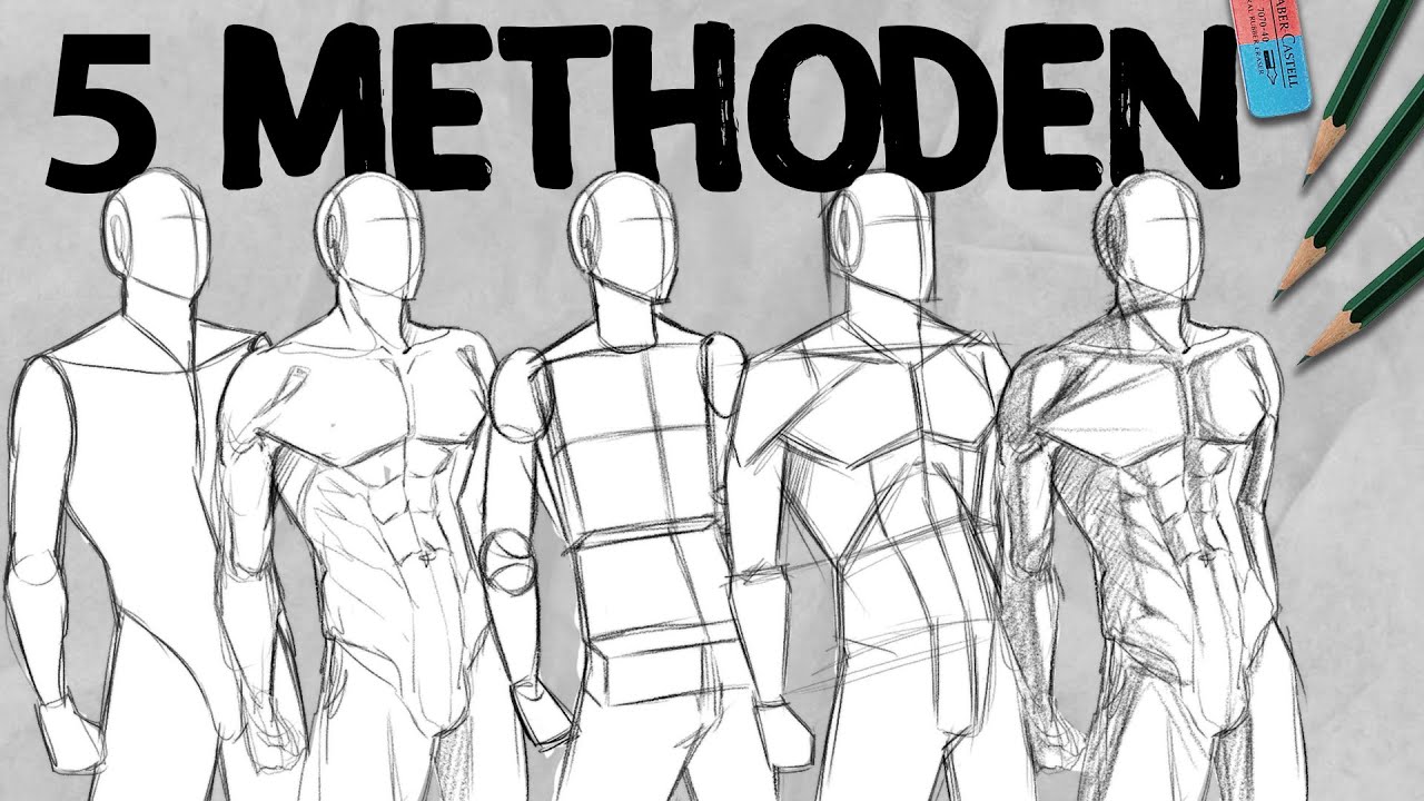 Wie man Menschen zeichnet [5 Methoden] | Tutorial | DrawinglikeaSir