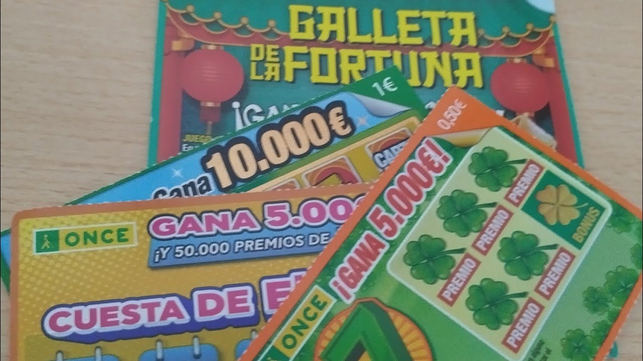 Rascando 4 rascas de la ONCE I = 4'50 € #rascasdelaonce #once #rascaspremiados 