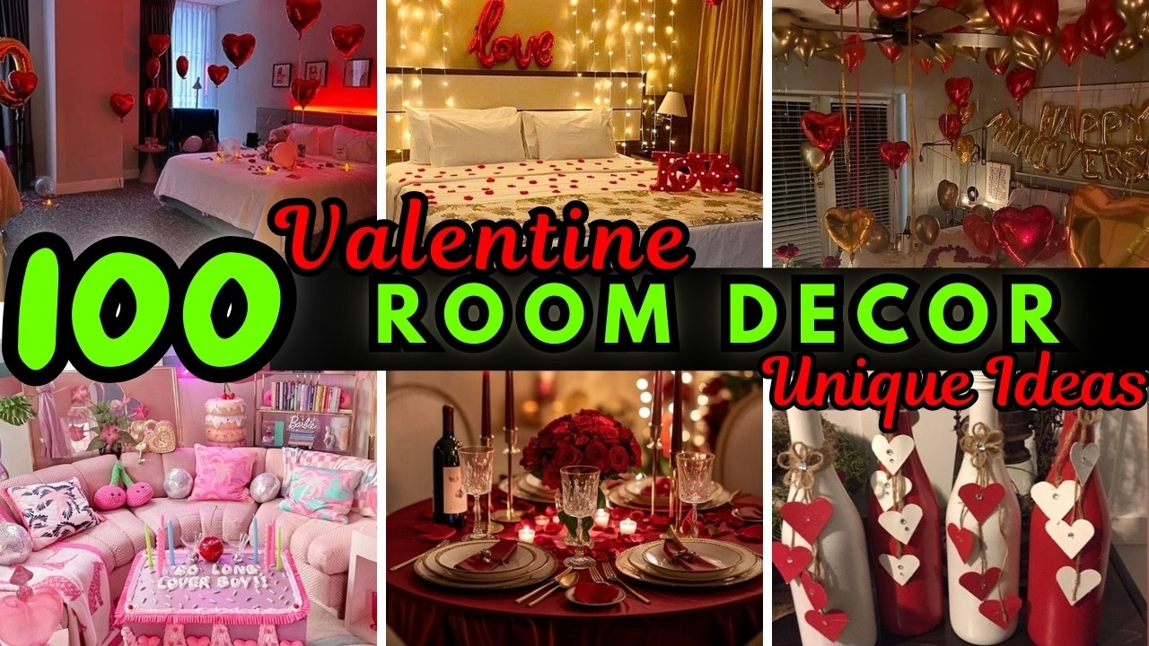 💖 Romantic! Valentine Day Room Decoration Ideas 2025 🧸 Bedroom, Living Room, Hotel