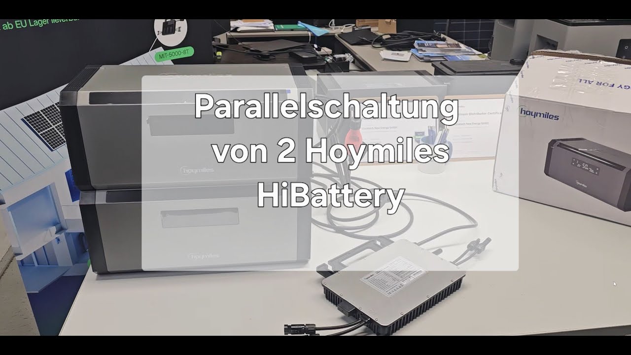 Hoymiles Parallelschaltung von zwei Hoymiles Hibattery 1920 AC - Ganz einfach